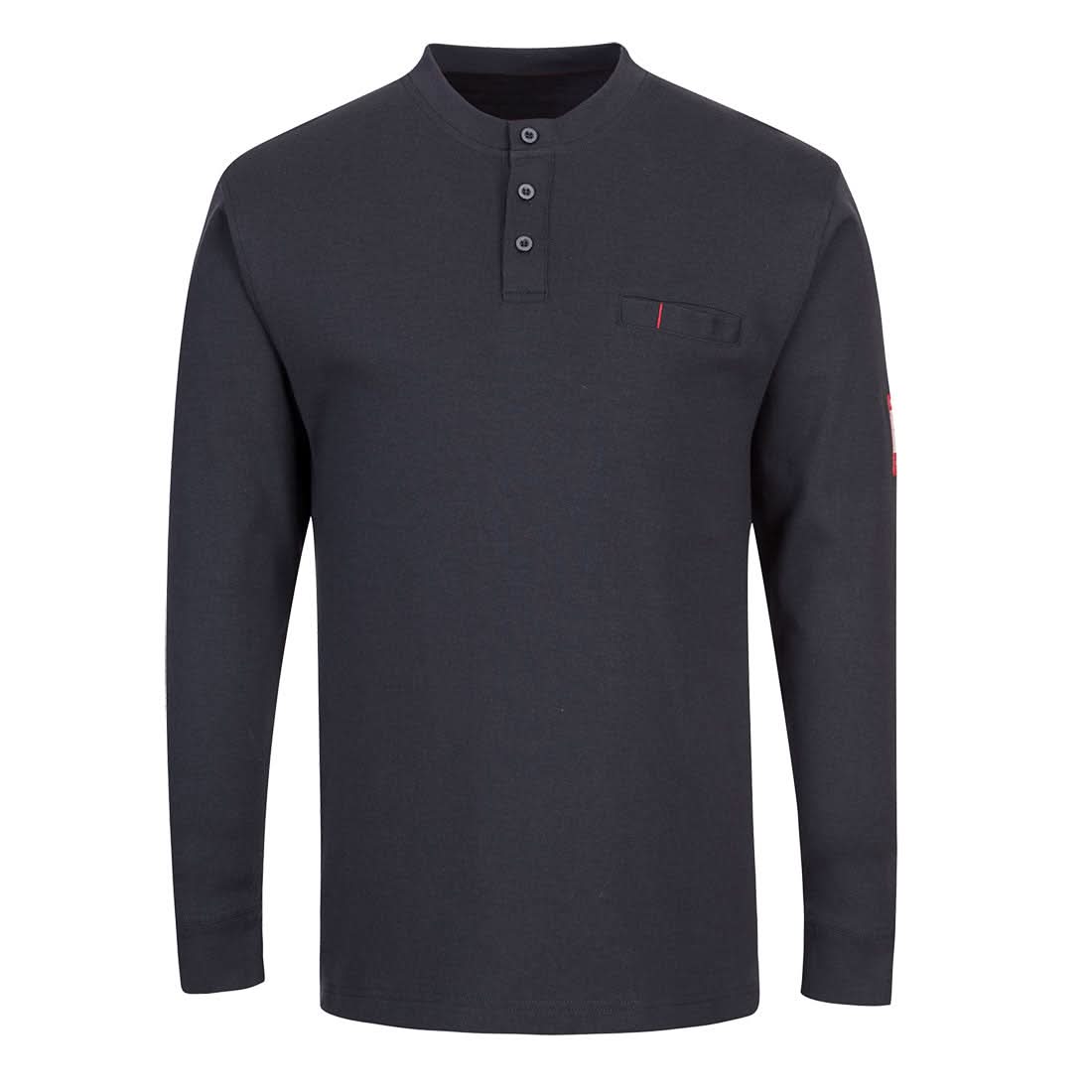 Portwest Bizflame Knit Antistatic Fr Henley FR32 - Navy - Customisable Sweatshirts