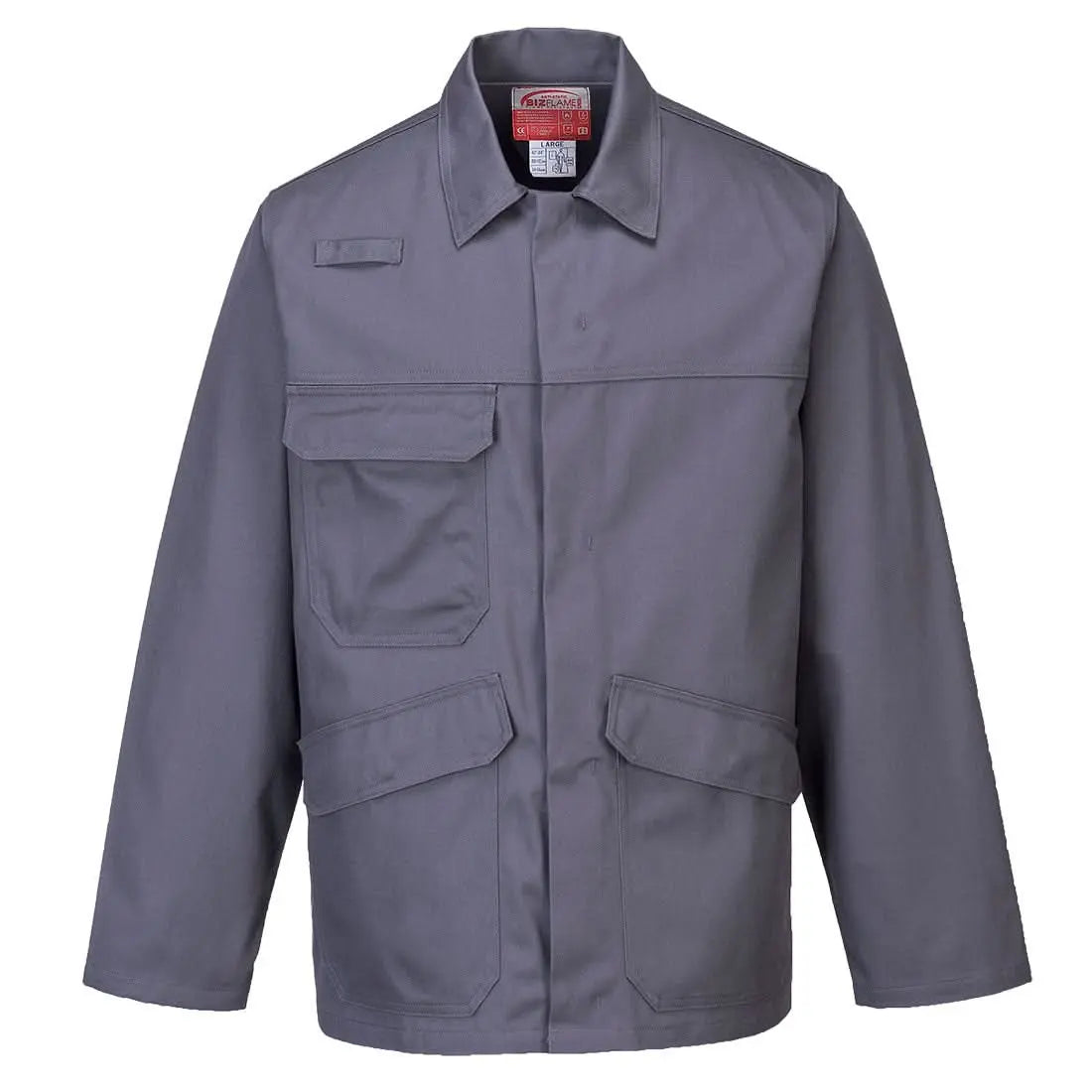 Bizflame Work Fr Jacket Fr35 - Grey - Customisable Work Jackets