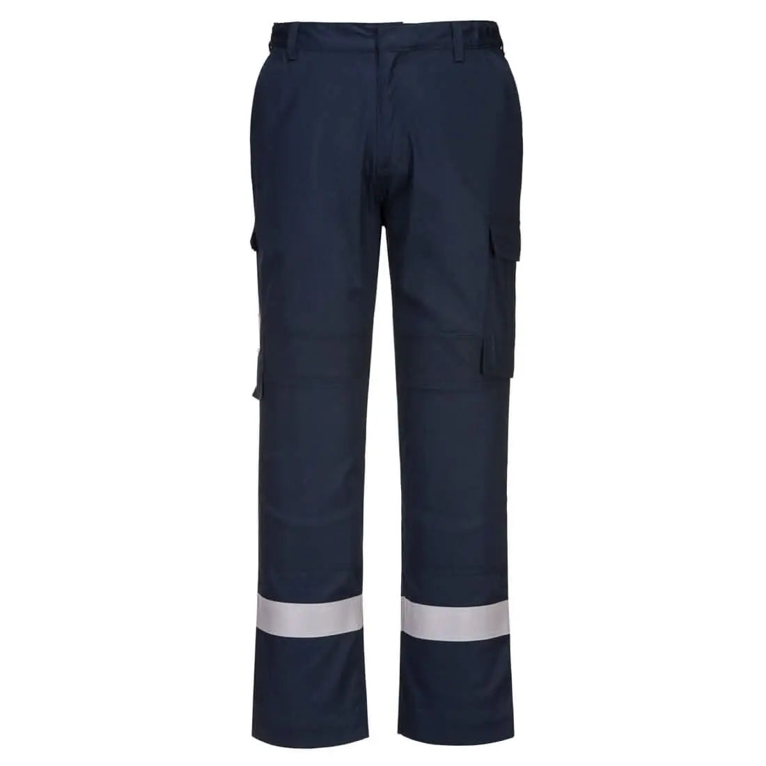 Bizflame Work Lightweight Stretch Panelled Fr Trousers Fr401 - Navy - Customisable Work Trousers