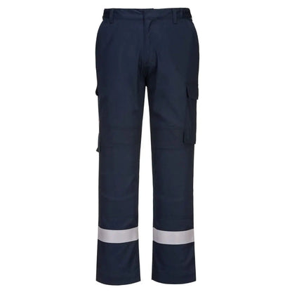 Bizflame Work Lightweight Stretch Panelled Fr Trousers Fr401 - Navy - Customisable Work Trousers