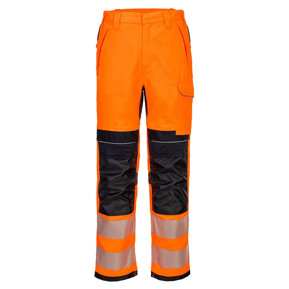 Portwest Pw3 Modaflame Work Hvo Multi Norm Fr Trousers FR414 - Orange Black - Customisable Trousers