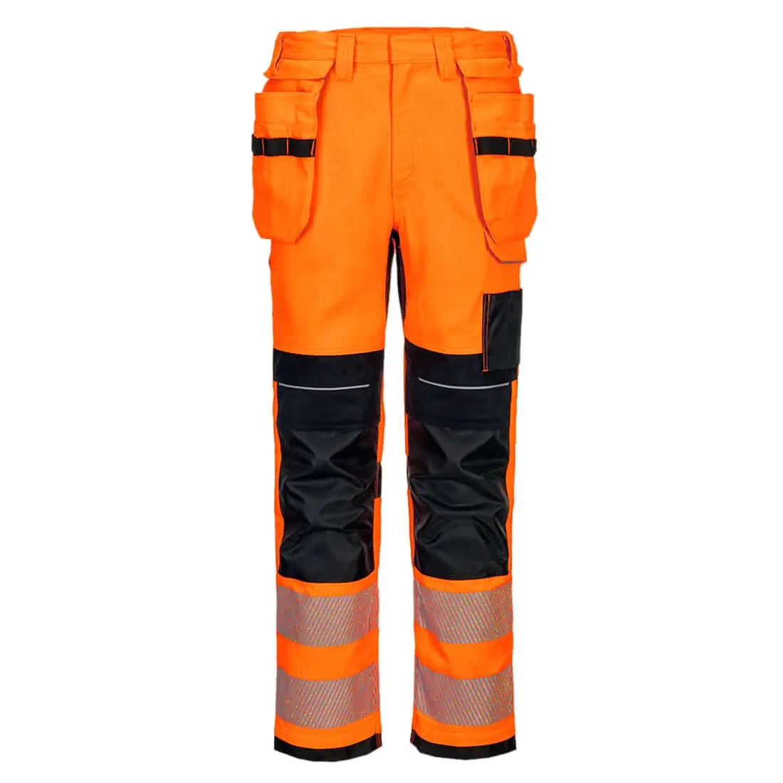 Pw3 Modaflame Work Hvo Fr Holster Trousers Fr415 - Orange Black - Customisable Work Trousers