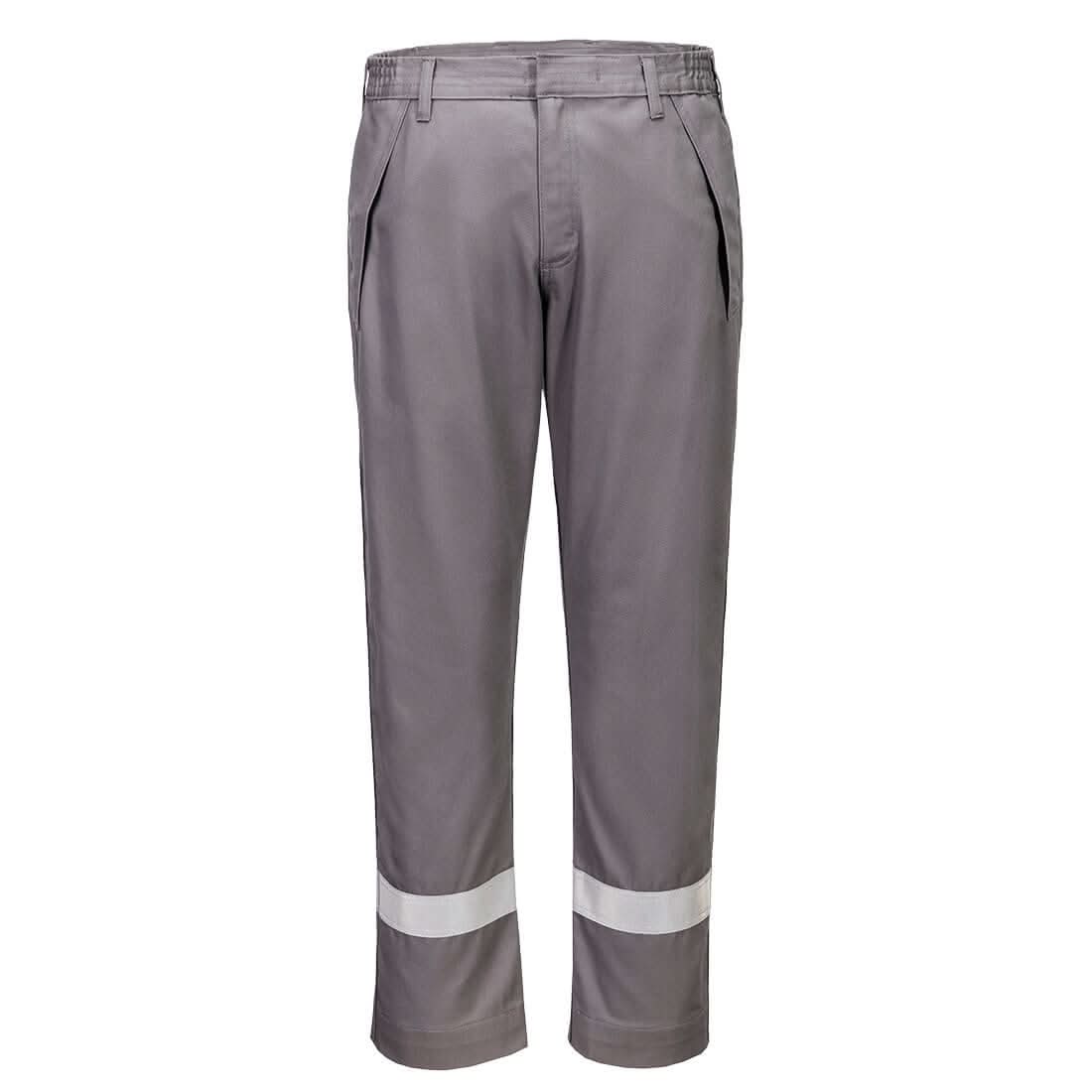 Portwest Bizflame Work Fr Trousers FR417 - Grey - Customisable Trousers