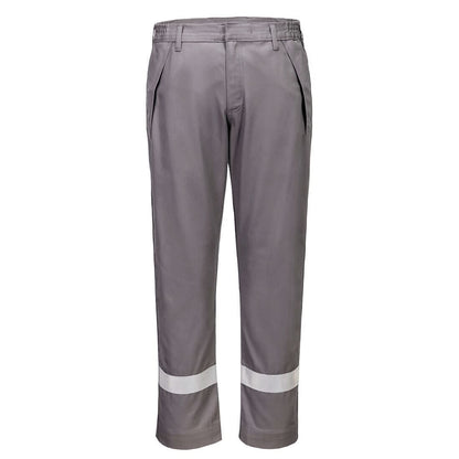 Portwest Bizflame Work Fr Trousers FR417 - Grey - Customisable Trousers