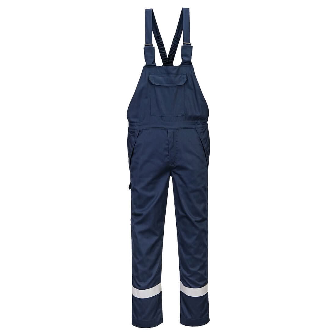 Portwest Bizflame Work Chemical Resistant Fr Bib Brace fr418 - Navy - Customisable Clothing
