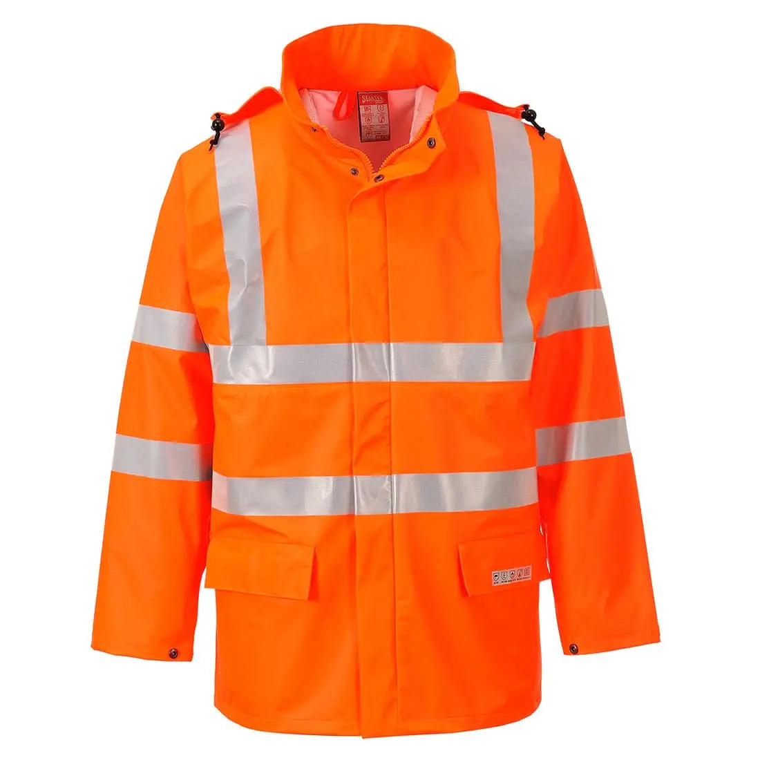 Sealtex Flame Hi Vis Fr Jacket Fr41 - Orange - Customisable Rain Jackets