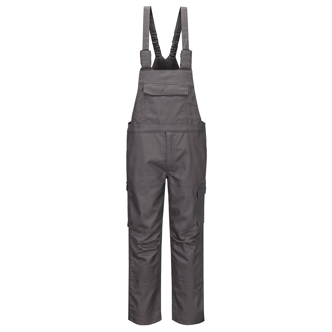 Bizflame Industry Fr Bib And Brace Fr455 - Grey - Customisable Bib &amp; Braces