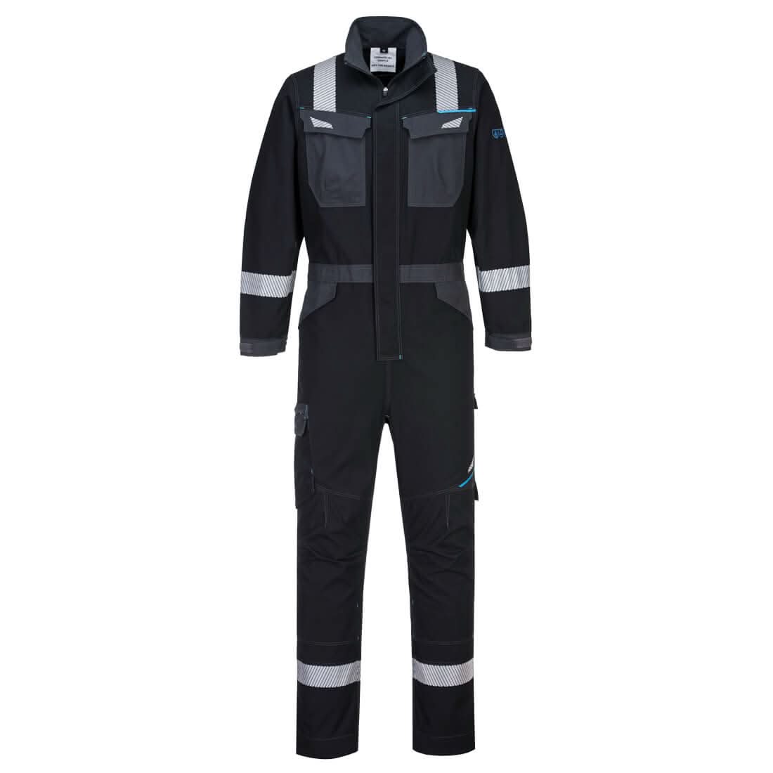 Portwest Wx3 Modaflame Work Fr Coverall FR503 - Black - Customisable Coveralls