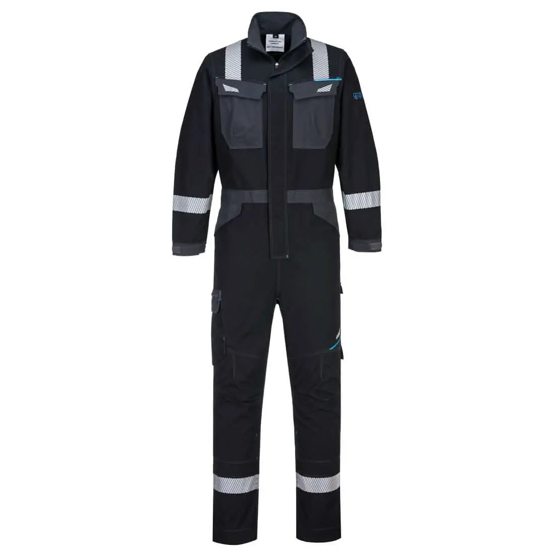Wx3 Modaflame Work Fr Coverall Fr503 - Black - Customisable Coveralls