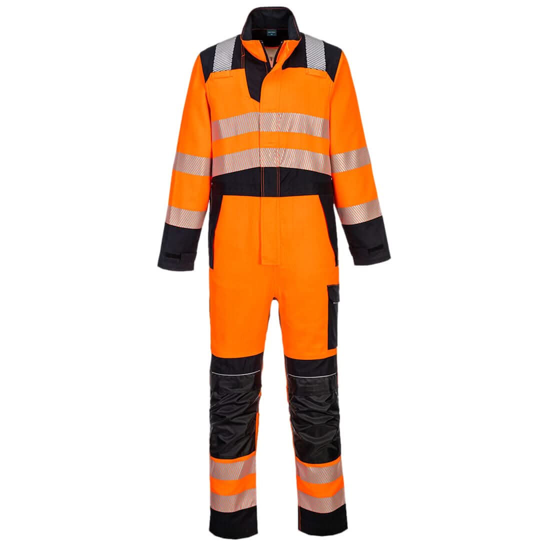 Portwest Pw3 Modaflame Work Hvo Multi Norm Fr Coverall FR509 - Orange Black - Customisable Coveralls