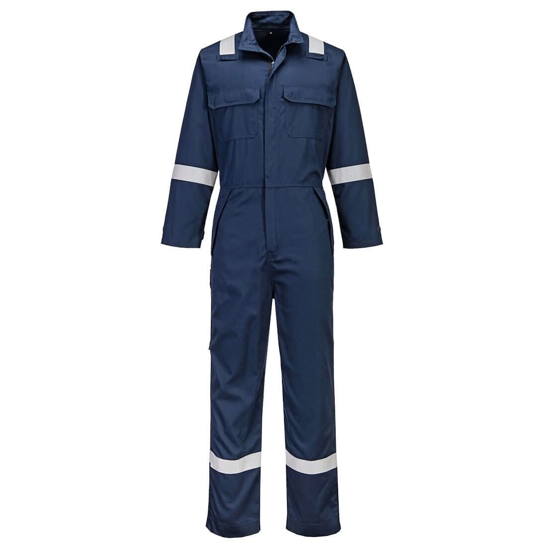 Portwest Bizflame Work Chemical Resistant Fr Coverall FR513 - Navy - Customisable Coveralls