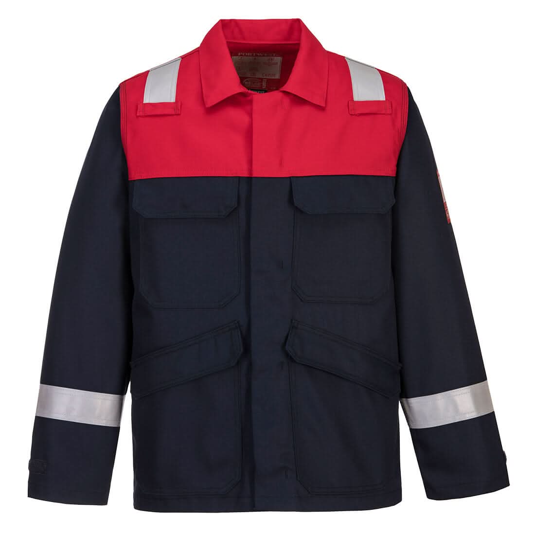 Portwest Bizflame Work Two Tone Fr Jacket FR55 - Navy - Customisable Jacket