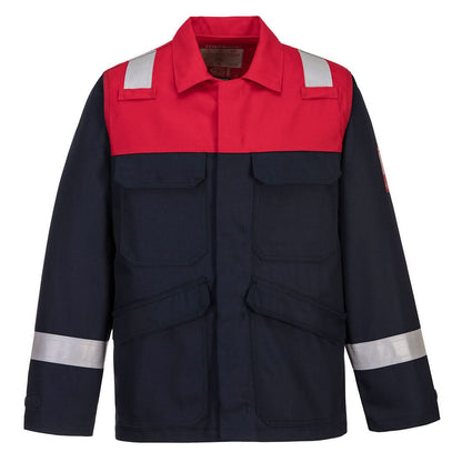 Portwest Bizflame Work Two Tone Fr Jacket FR55 - Navy - Customisable Jacket
