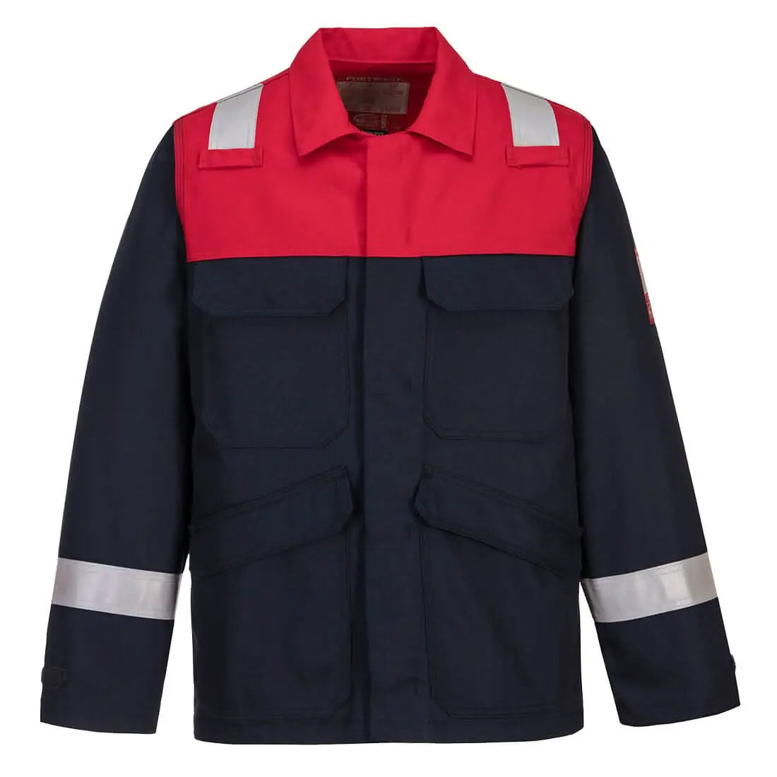Bizflame Work Two Tone Fr Jacket Fr55 - Navy - Customisable Work Jackets