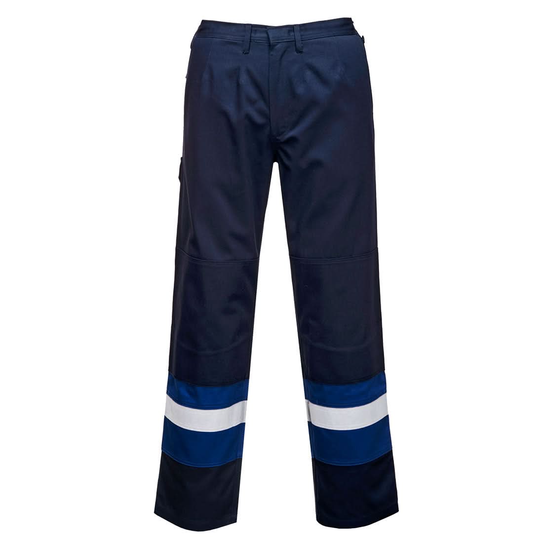 Portwest Bizflame Work Two Tone Fr Trousers FR56 - Navy Royal - Customisable Trousers