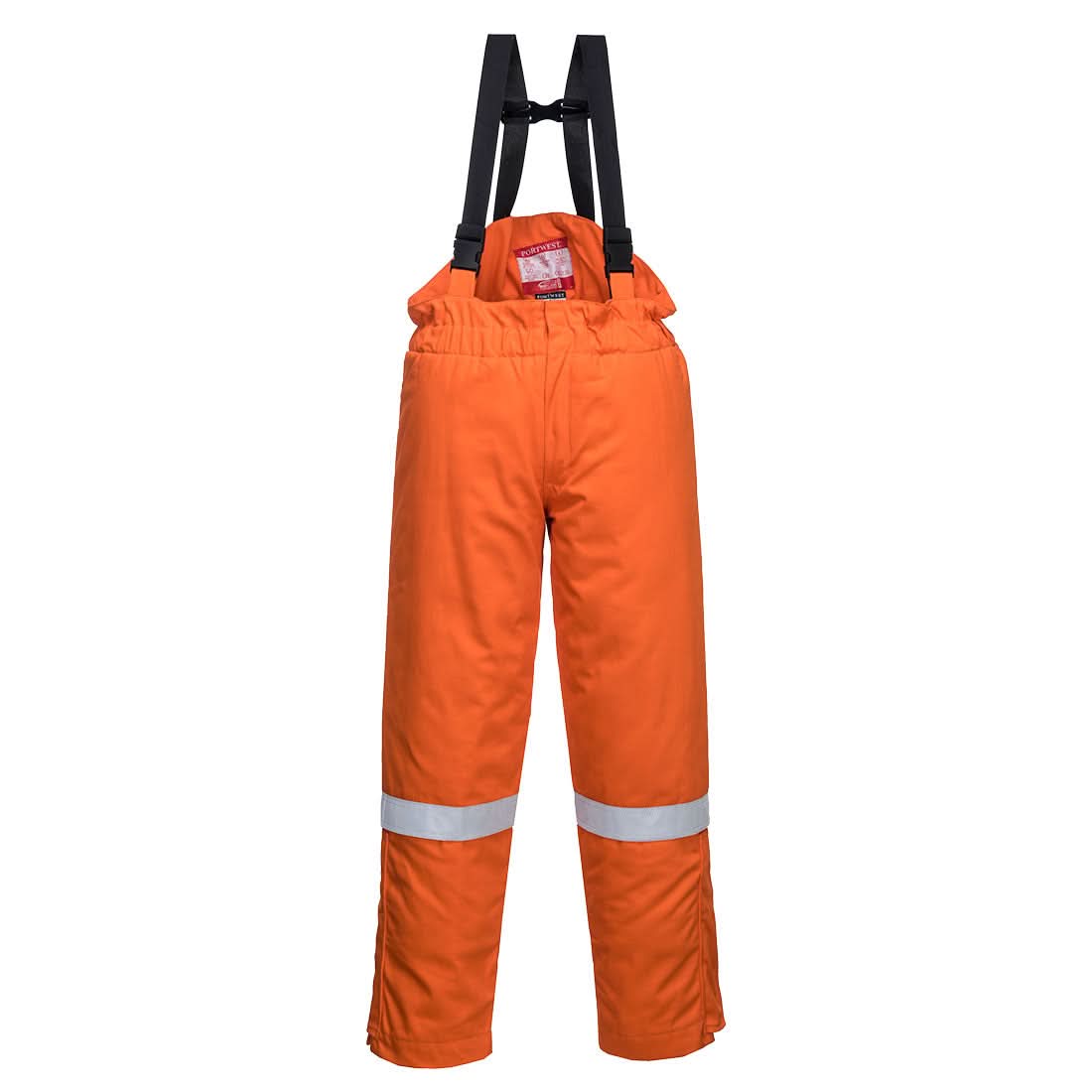 Portwest Fr Anti Static Winter Salopettes FR58 - Orange - Customisable Coveralls