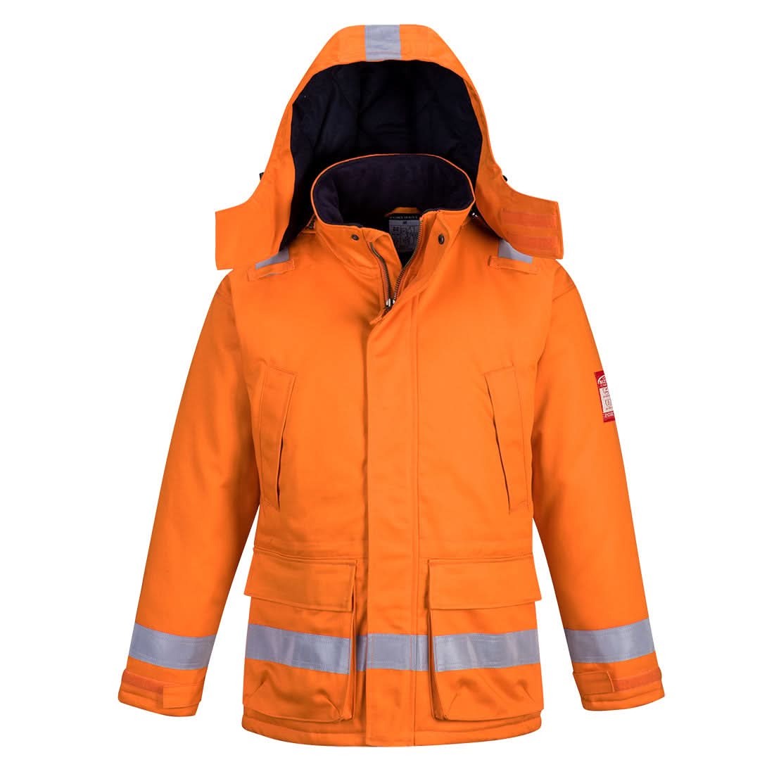 Portwest Bizflame Work Anti Static Fr Winter Jacket FR59 - Orange - Customisable Jacket