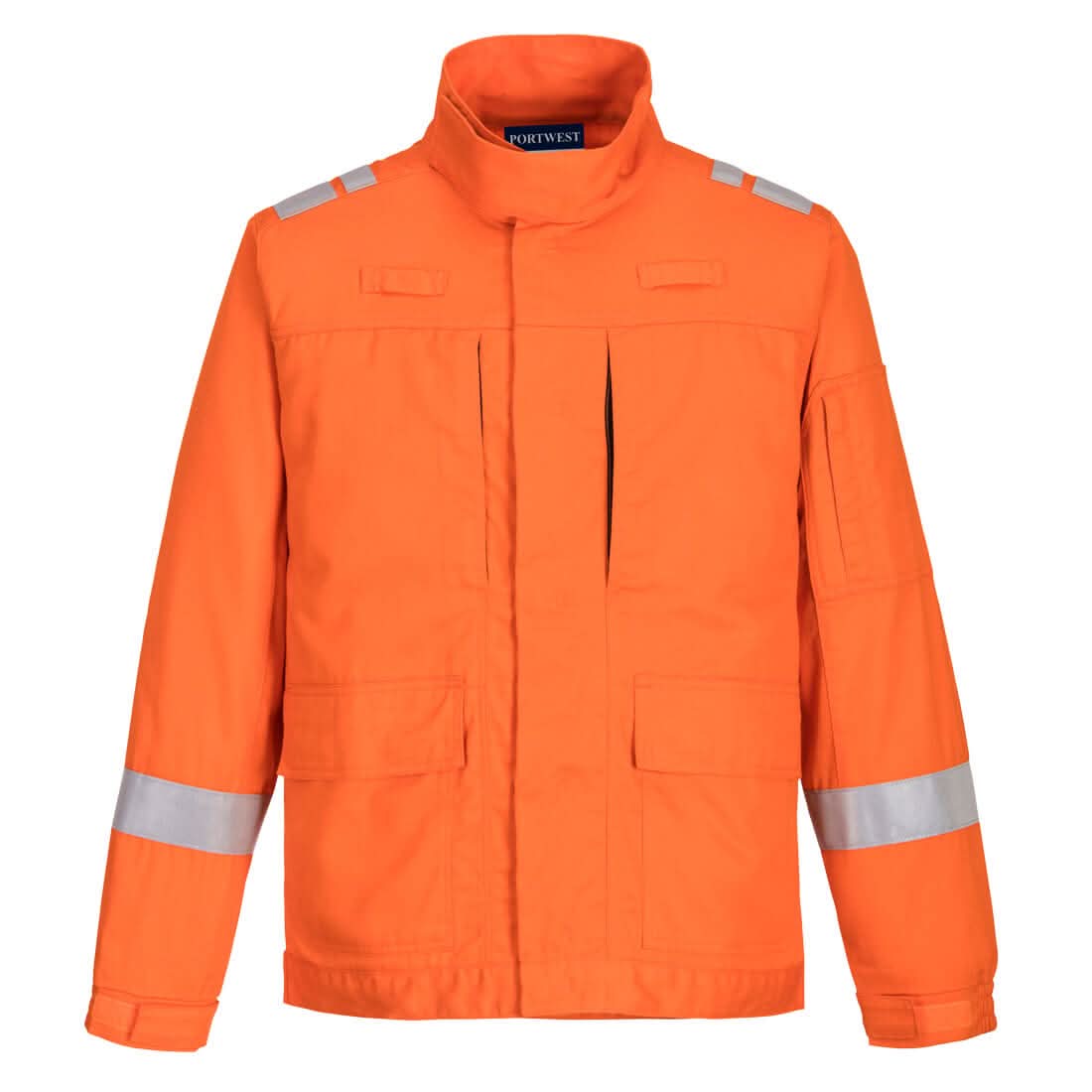 Portwest Bizflame Work Lightweight Stretch Panelled Fr Jacket FR601 - Orange - Customisable Jacket