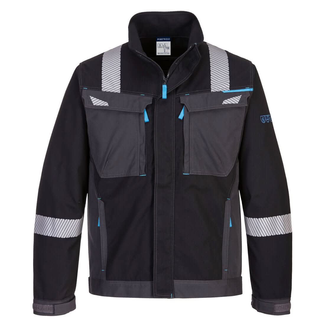 Portwest Wx3 Modaflame Work Fr Jacket FR602 - Black - Customisable Jackets