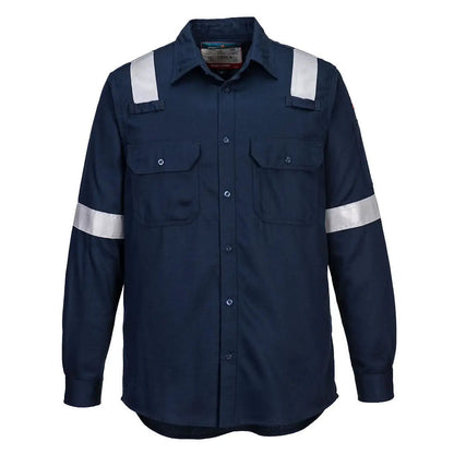 Bizflame Work Lightweight Fr Shirt Fr720 - Navy - Customisable Shirts
