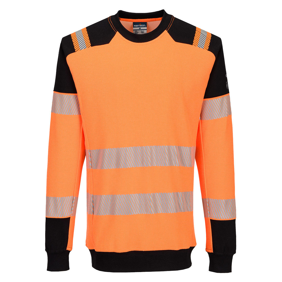 Pw3 Modaflame Knit Hvo Fr Sweatshirt Fr755 - Orange Black - Customisable Sweatshirts