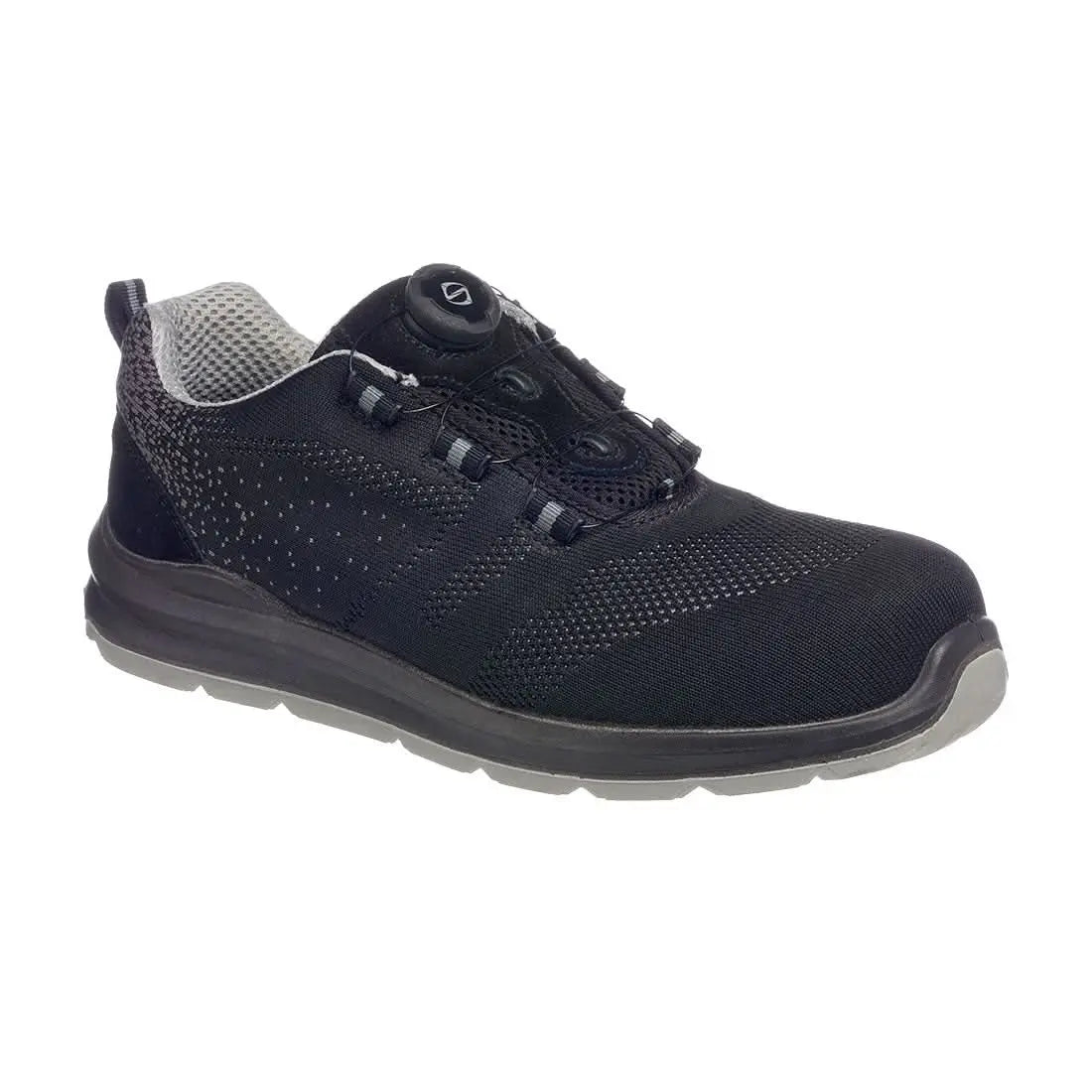 Composite Textile Wire Lace Trainer S1 P Src Ft08 - Black Grey - Customisable Trainers