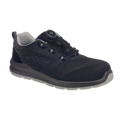 Composite Textile Wire Lace Trainer S1 P Src Ft08 - Black Grey - Customisable Trainers