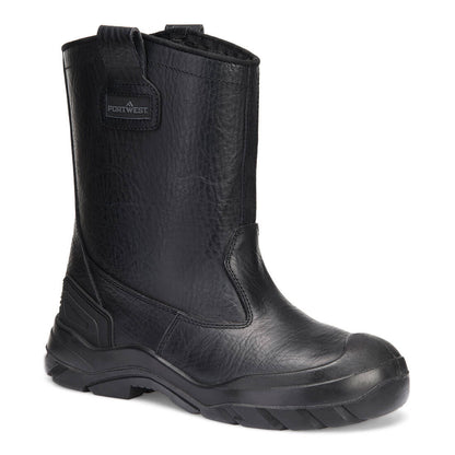 Steel Leather Winter Rigger S3 Ci Hi Fo Sc Sr Ft23 - Black - Customisable