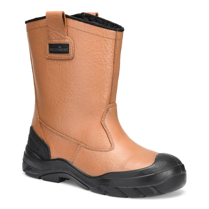 Steel Leather Winter Rigger S3 Ci Hi Fo Sc Sr Ft23 - Tan - Customisable