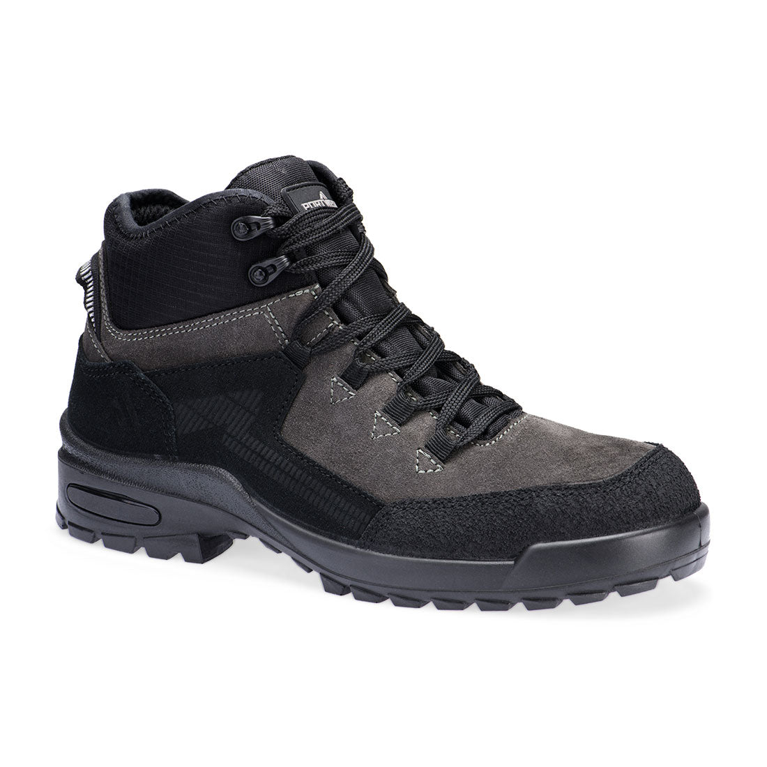 Steel Suede Ankle Boot S3L CI FO SR - FT72 - Black Grey - Customisable Boots
