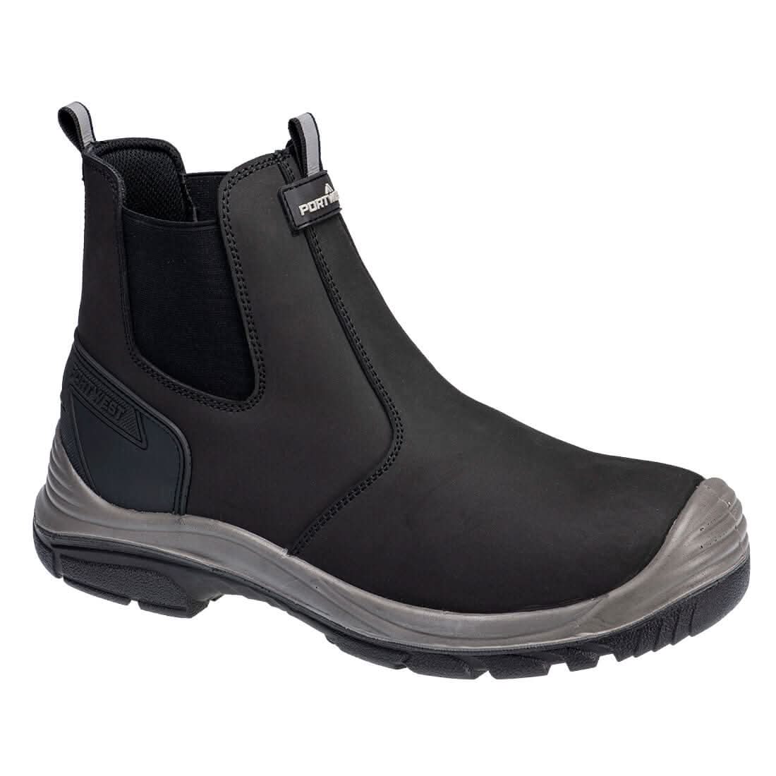 Portwest Steel Action Nubuck Dealer Boot S7 Sc Fo Sr FV02 - Black Grey - Customisable Boots
