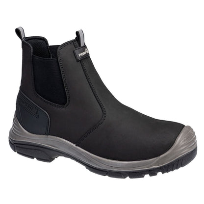 Portwest Steel Action Nubuck Dealer Boot S7 Sc Fo Sr FV02 - Black Grey - Customisable Boots