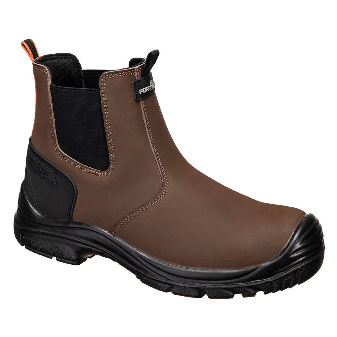 Portwest Steel Action Nubuck Dealer Boot S7 Sc Fo Sr FV02 - Brown Black - Customisable Boots