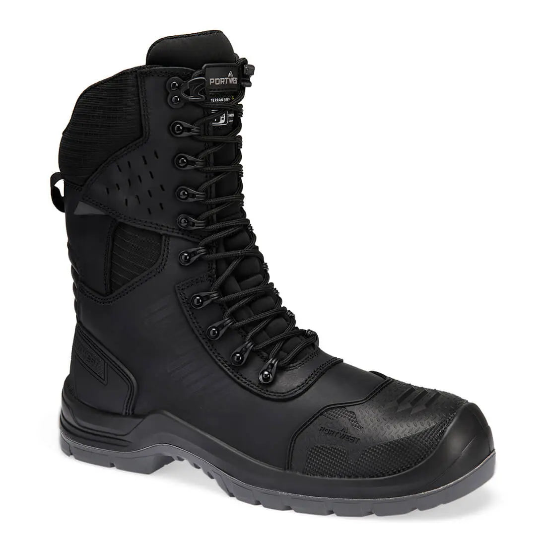 Composite Leather High Boot S7 L Esd Hro Lg Fo Sc Ci Sr Fv03 - Black - Customisable Boots