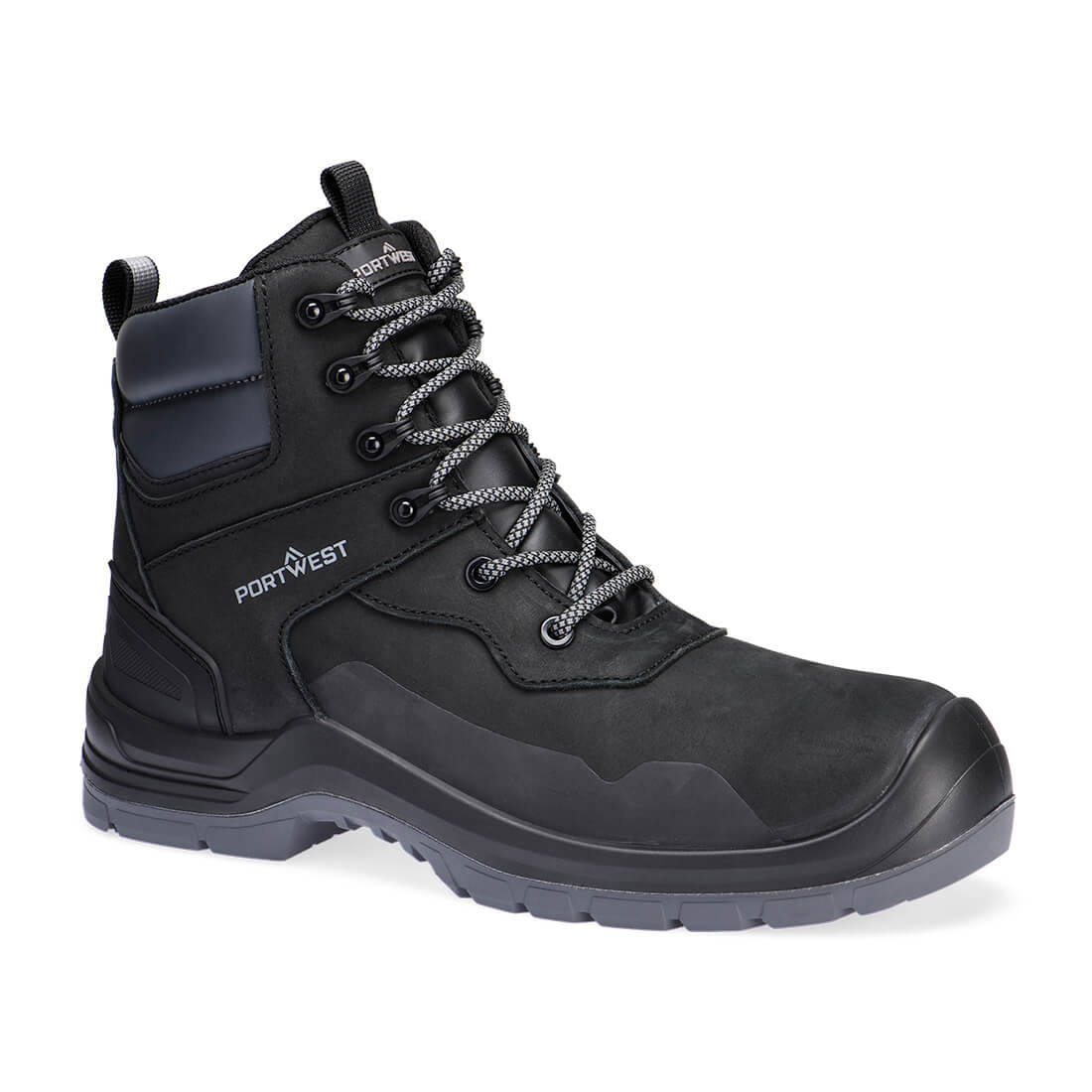Composite Nubuck Ankle Boot S7L LG FO SR SC - FV06 - Black - Customisable Boots