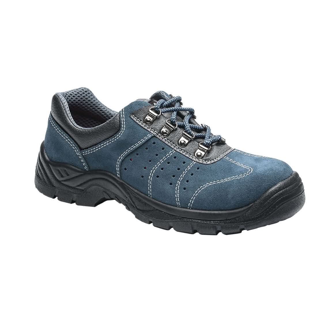 Steel Suede Leather Low Shoe S1 P Src Fw02 - Blue - Customisable Trainers