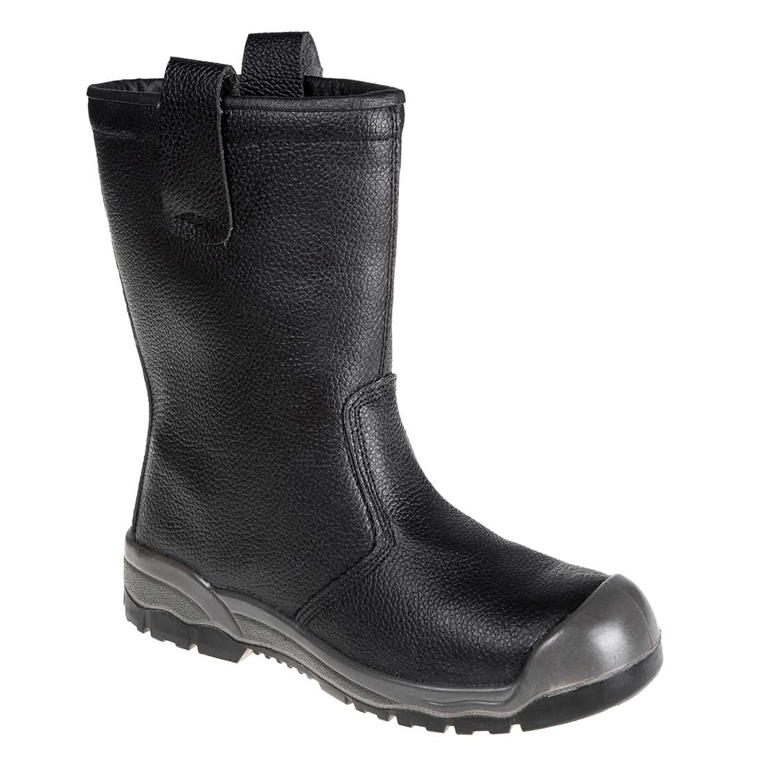 Portwest Steelite Rigger Boot With Scuff Cap S1P Ci FW13 - Black - Customisable Boots