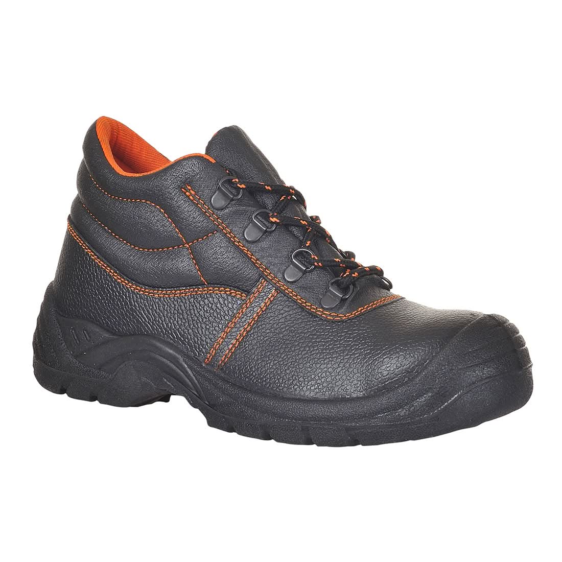 Steel Action Leather Mid Boot S3 Src Fw24 - Black - Customisable Boots