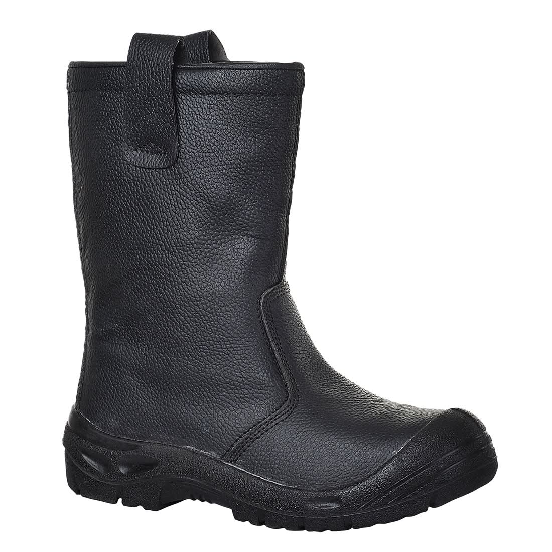 Portwest Steel Leather Rigger Boot S3 Sr FW29 - Black - Customisable Boots
