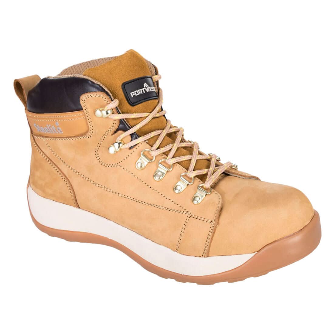 Portwest Steelite Mid Cut Nubuck Boot Sb Hro FW31 - Honey - Customisable Boots
