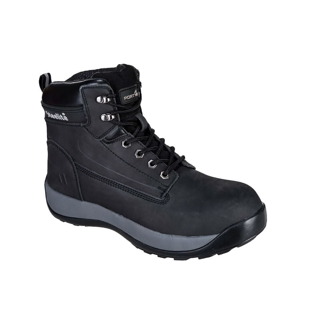 Portwest Steelite Construction Nubuck Boot S3 Hro FW32 - Black - Customisable Boots