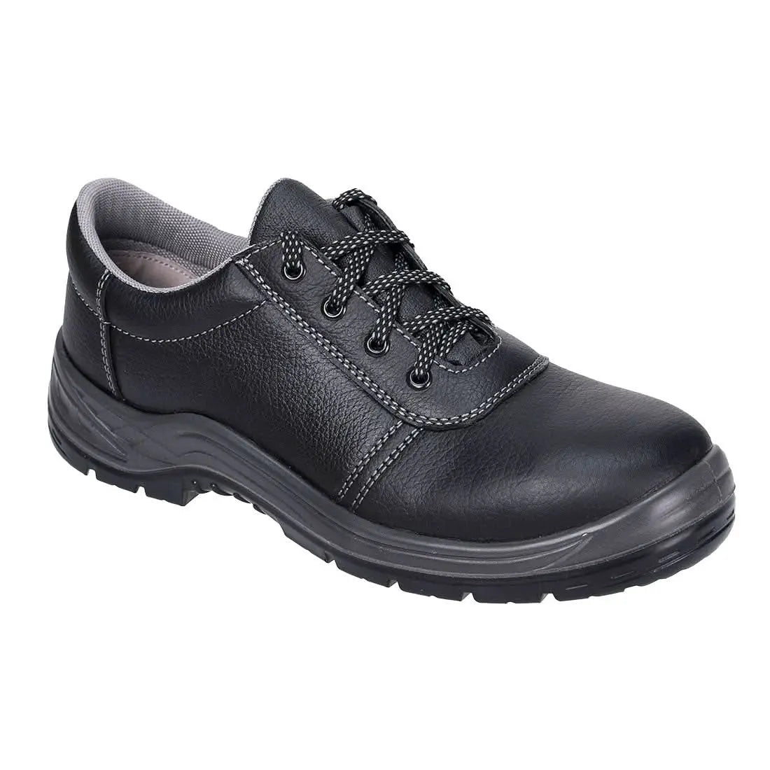 Steel Leather Low Shoe S3 Src Fw43 - Black - Customisable Shoes