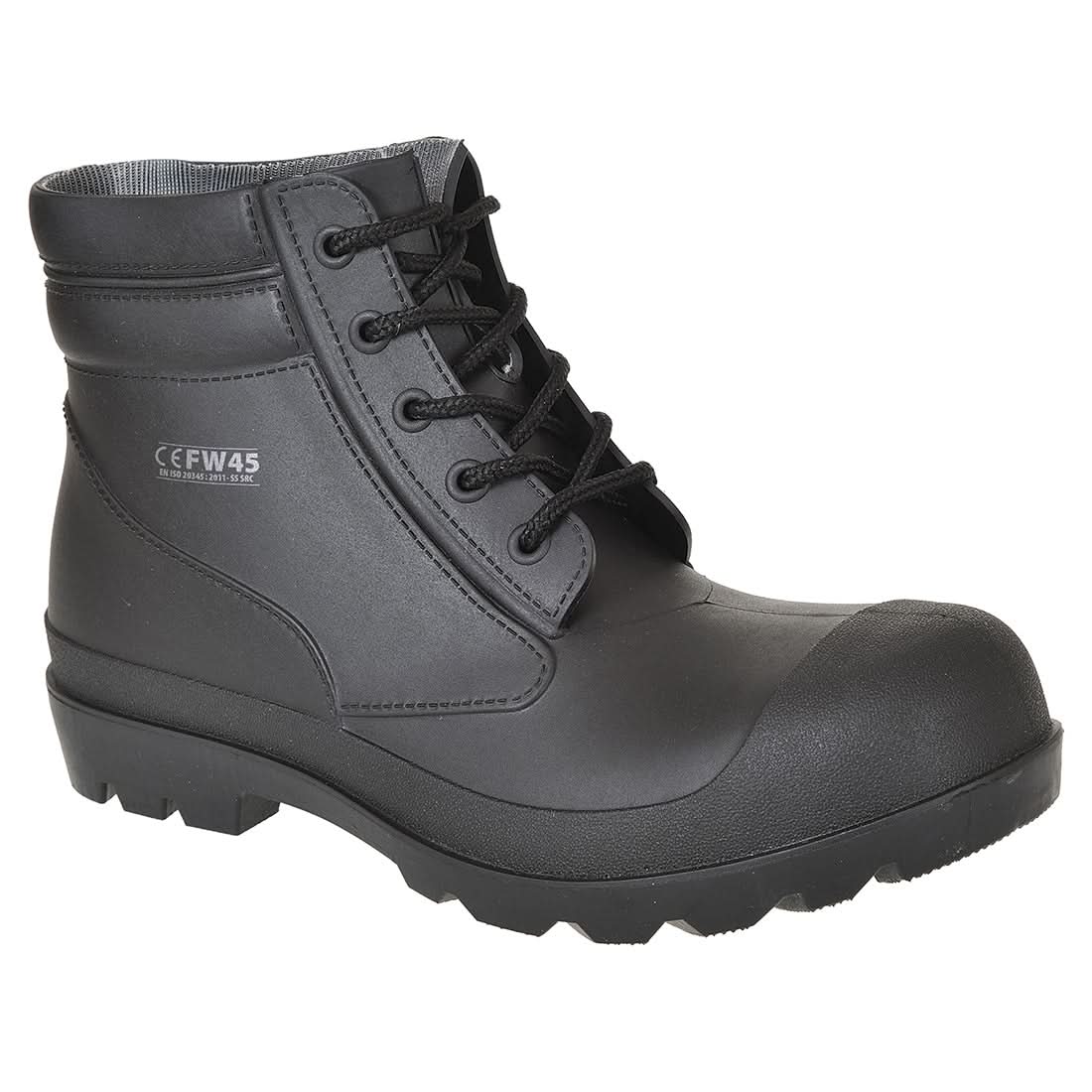Portwest Steel Pvc Mid Boot S5 Sr Fo FW45 - Black - Customisable Boots