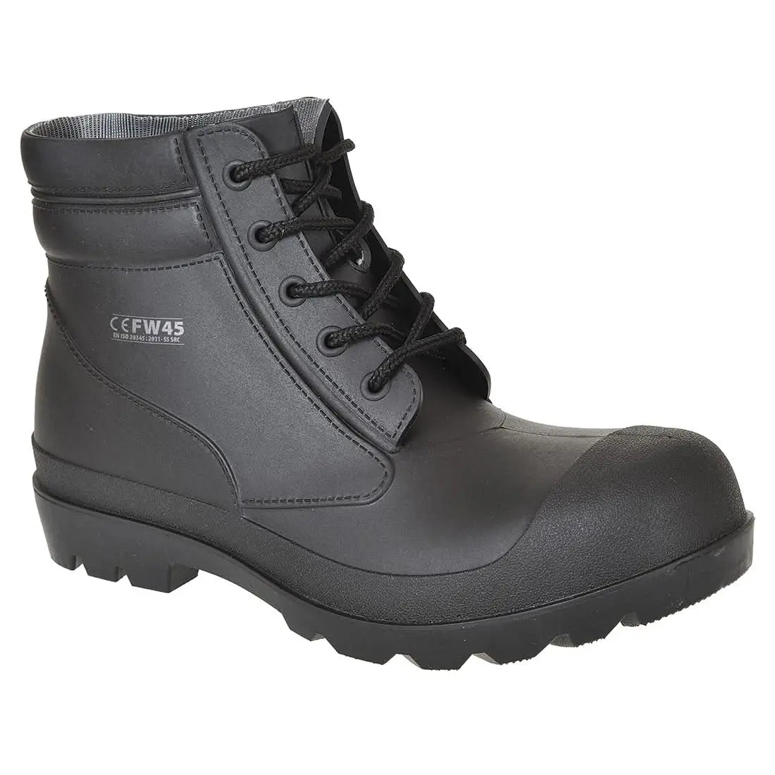 Steel Pvc Mid Boot S5 Sr Fo Fw45 - Black - Customisable Boots