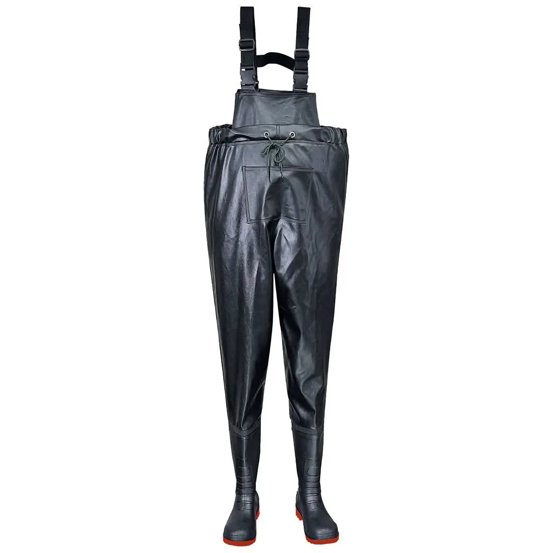 Steel Pvc Chest Wader S5 Fo Fw74 - Black - Customisable Waders
