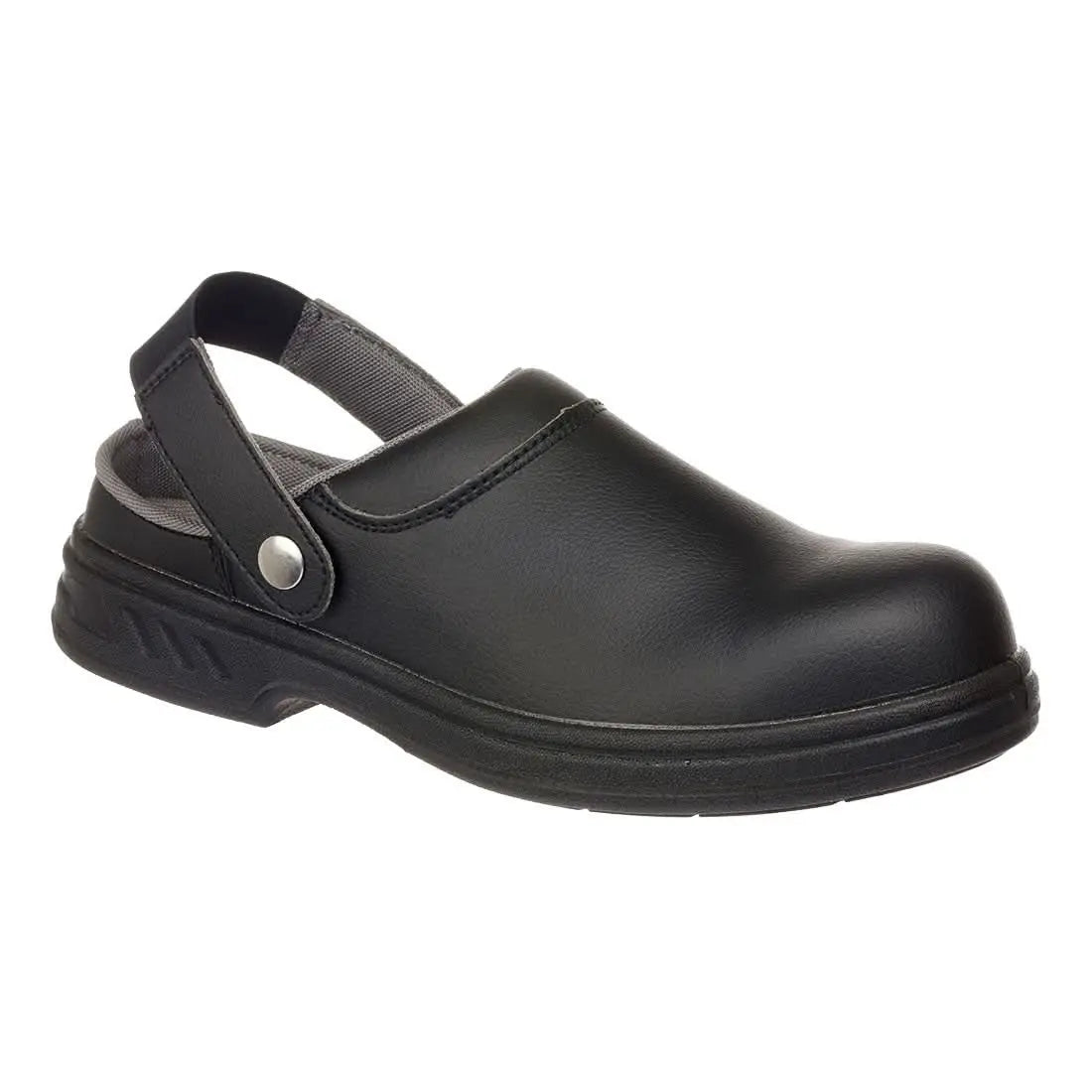 Steel Microfibre Clog Sb Fo Sr Wpa E A Fw82 - Black - Customisable Sandals