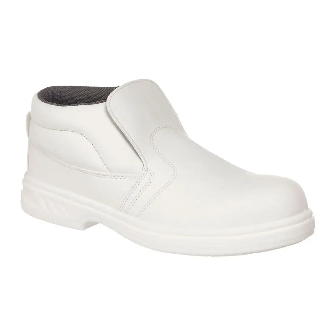 Steel Microfibre Slip On Boot S2 Fo Sr Fw83 - White - Customisable Boots