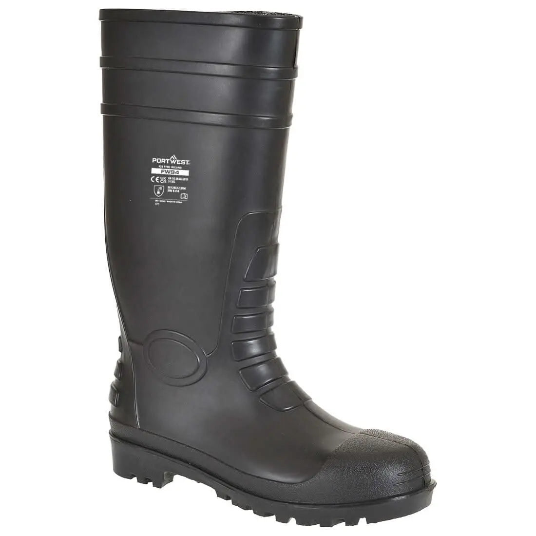 Steel Pvc Classic Wellington S4 Fo Ci Fw94 - Black - Customisable Wellingtons