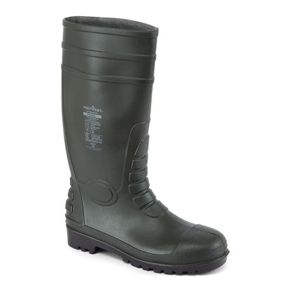 Steel PVC Wellington S5 FO CI - FW95 - Green - Customisable Wellingtons