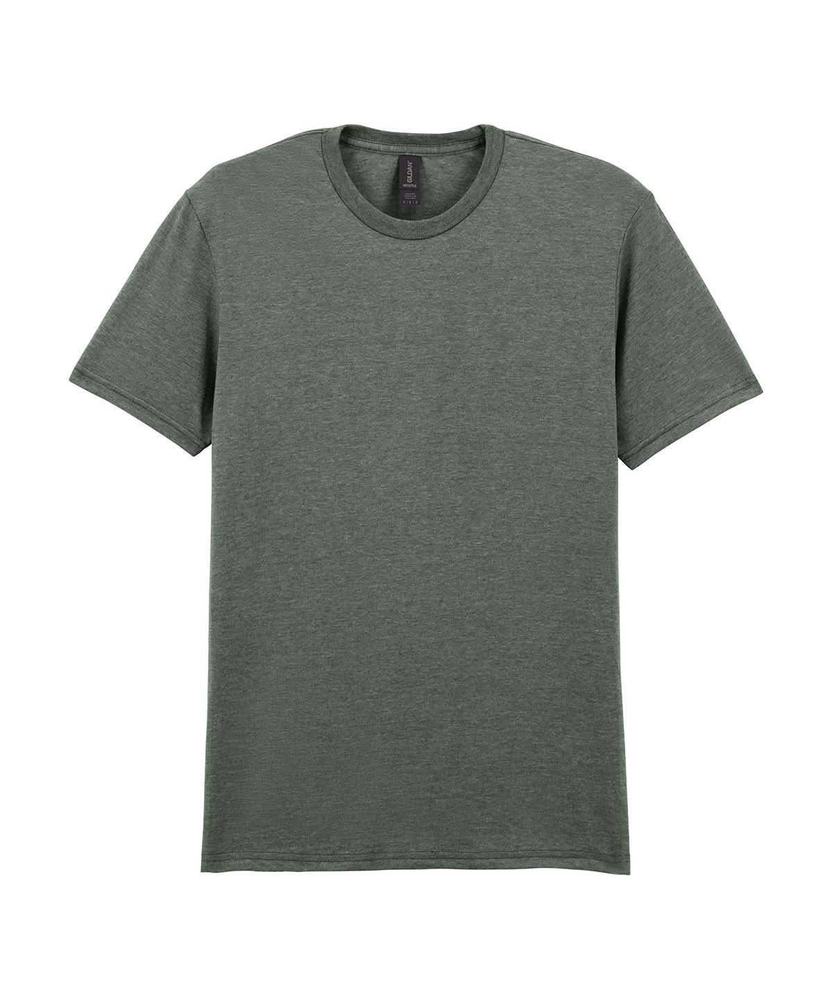 Gildan Softstyle adult ringspun t shirt Heather Military Green GD001 - Heather Military Green - Customisable T-Shirts
